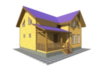 Каркасный дом 8х9 | Полутороэтажные деревянные дачные дома